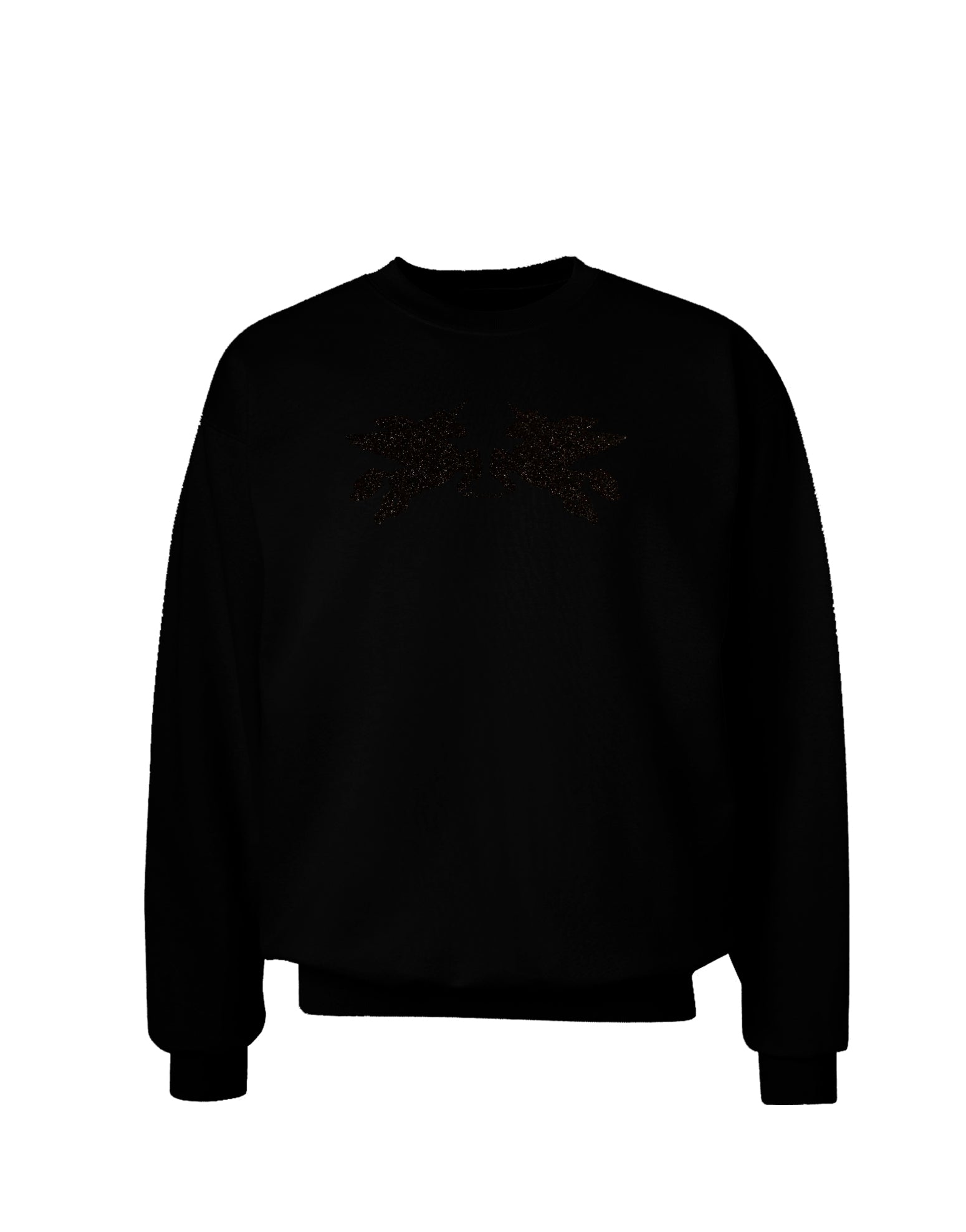 Unicorn Pegasus Black Glitter Adult Dark Sweatshirt by TooLoud-Sweatshirts-TooLoud-Black-Small-Davson Sales
