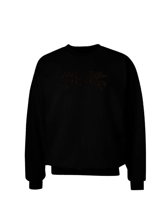 Unicorn Pegasus Black Glitter Adult Dark Sweatshirt by TooLoud-Sweatshirts-TooLoud-Black-Small-Davson Sales