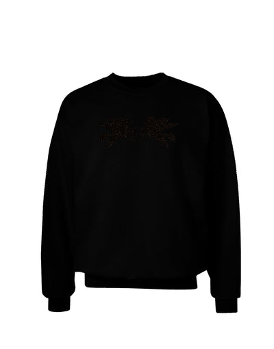 Unicorn Pegasus Black Glitter Adult Dark Sweatshirt by TooLoud-Sweatshirts-TooLoud-Black-Small-Davson Sales