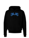 Unicorn Pegasus Blue Glitter Dark Hoodie Sweatshirt by TooLoud-Hoodie-TooLoud-Black-Small-Davson Sales