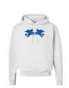 Unicorn Pegasus Blue Glitter Hoodie Sweatshirt by TooLoud-Hoodie-TooLoud-White-Small-Davson Sales