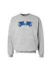 Unicorn Pegasus Blue Glitter Sweatshirt by TooLoud-Sweatshirts-TooLoud-AshGray-Small-Davson Sales