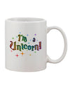 Unicorn-Themed 11 oz Coffee Mug - Perfect for Beverage Enthusiasts TooLoud-11 OZ Coffee Mug-TooLoud-White-Davson Sales