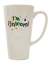 Unicorn-Themed 16 Ounce Conical Latte Coffee Mug - Expertly Crafted Drinkware TooLoud-Conical Latte Mug-TooLoud-White-Davson Sales