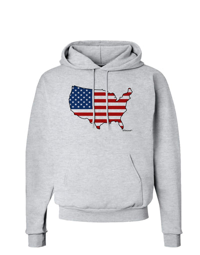 United States Cutout - American Flag Design Hoodie Sweatshirt by TooLoud-Hoodie-TooLoud-AshGray-Small-Davson Sales