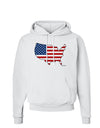 United States Cutout - American Flag Design Hoodie Sweatshirt by TooLoud-Hoodie-TooLoud-White-Small-Davson Sales