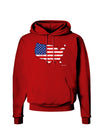 United States Cutout - American Flag Distressed Dark Hoodie Sweatshirt by TooLoud-Hoodie-TooLoud-Red-Small-Davson Sales