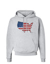 United States Cutout - American Flag Distressed Hoodie Sweatshirt by TooLoud-Hoodie-TooLoud-AshGray-Small-Davson Sales