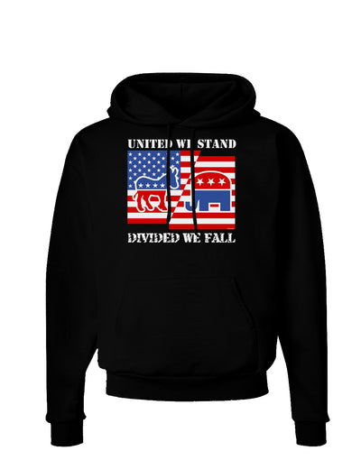 United We Stand Divided We Fall Dark Hoodie Sweatshirt-Hoodie-TooLoud-Black-Small-Davson Sales