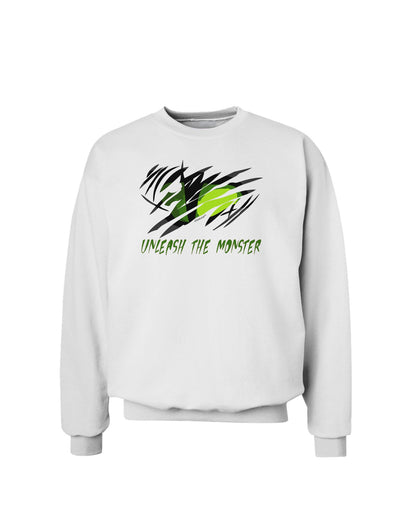 Unleash The Monster Sweatshirt-Sweatshirts-TooLoud-White-Small-Davson Sales