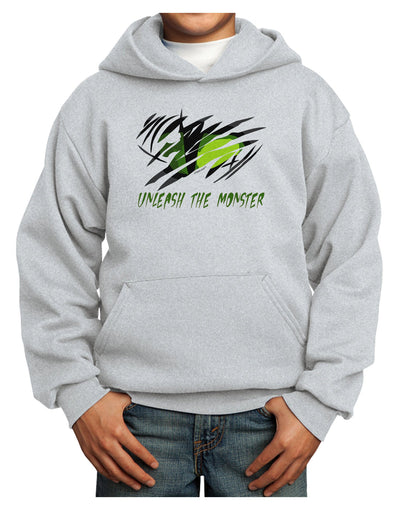 Unleash The Monster Youth Hoodie Pullover Sweatshirt-Youth Hoodie-TooLoud-Ash-XS-Davson Sales