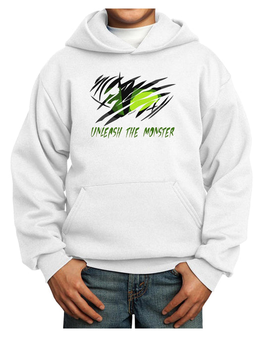 Unleash The Monster Youth Hoodie Pullover Sweatshirt-Youth Hoodie-TooLoud-White-XS-Davson Sales