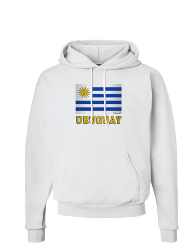 Uruguay Flag Adult Hoodie Sweatshirt-Hoodie-TooLoud-White-Small-Davson Sales