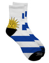Uruguay Flag All-Over Print Adult Short Socks - TooLoud-Socks-TooLoud-White-Ladies-4-6-Davson Sales