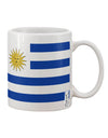 Uruguay Flag AOP Printed 11 oz Coffee Mug - Expertly Crafted Drinkware TooLoud-11 OZ Coffee Mug-TooLoud-White-Davson Sales