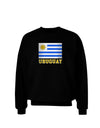 Uruguay Flag Dark Adult Dark Sweatshirt-Sweatshirt-TooLoud-Black-Small-Davson Sales