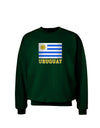 Uruguay Flag Dark Adult Dark Sweatshirt-Sweatshirt-TooLoud-Deep-Forest-Green-Small-Davson Sales