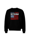 US Veteran Distressed Adult Dark Sweatshirt-Sweatshirts-TooLoud-Black-Small-Davson Sales