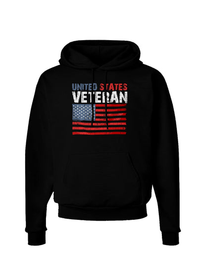 US Veteran Distressed Dark Hoodie Sweatshirt-Hoodie-TooLoud-Black-Small-Davson Sales