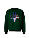 USA Bobsled Adult Dark Sweatshirt by TooLoud-Sweatshirts-TooLoud-Deep-Forest-Green-Small-Davson Sales