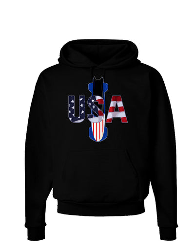 USA Bobsled Dark Hoodie Sweatshirt by TooLoud-Hoodie-TooLoud-Black-Small-Davson Sales