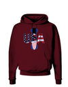 USA Bobsled Dark Hoodie Sweatshirt by TooLoud-Hoodie-TooLoud-Maroon-Small-Davson Sales