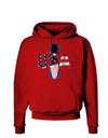 USA Bobsled Dark Hoodie Sweatshirt by TooLoud-Hoodie-TooLoud-Red-Small-Davson Sales