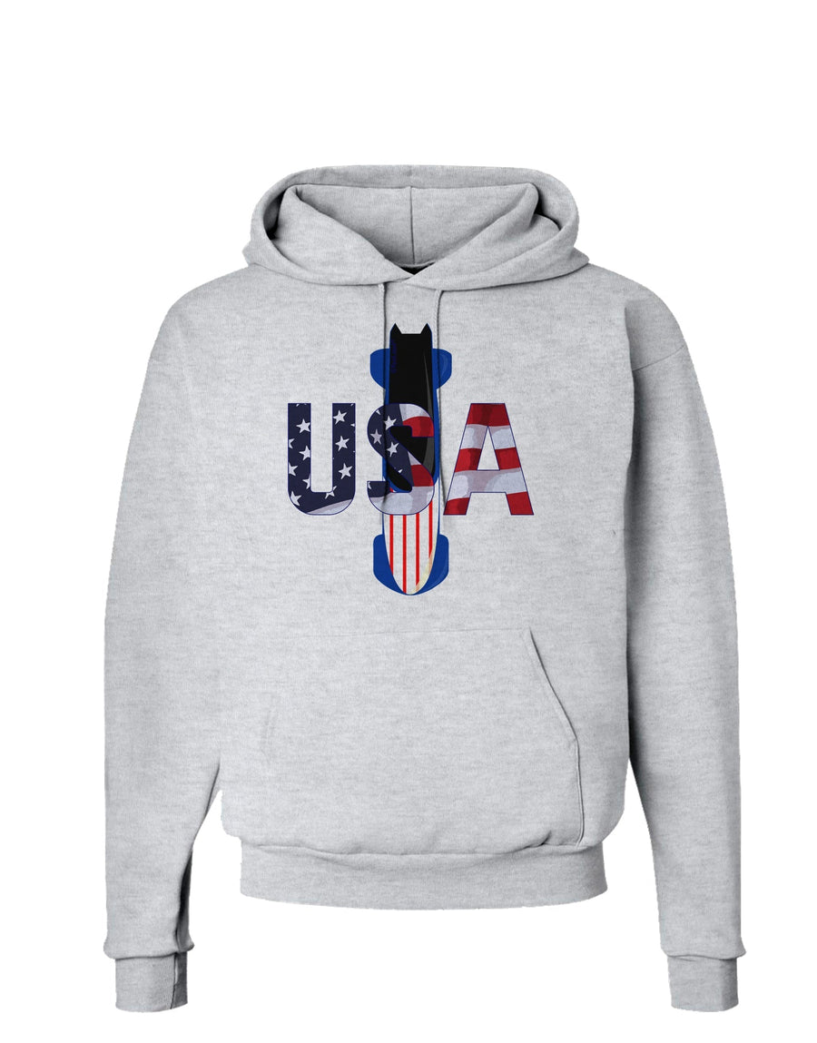 USA Bobsled Hoodie Sweatshirt by TooLoud-Hoodie-TooLoud-White-Small-Davson Sales