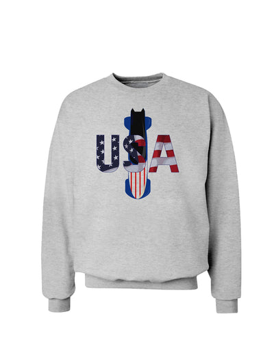 USA Bobsled Sweatshirt by TooLoud-Sweatshirts-TooLoud-AshGray-Small-Davson Sales