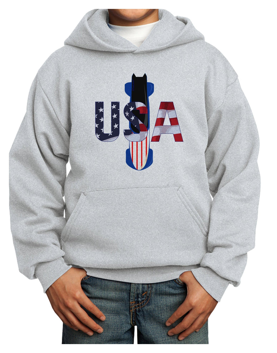 USA Bobsled Youth Hoodie Pullover Sweatshirt by TooLoud-Youth Hoodie-TooLoud-White-XS-Davson Sales