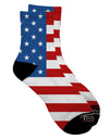 USA Flag AOP Adult Short Socks - A Captivating All Over Print Design for Fashion-forward Individuals - TooLoud-Socks-TooLoud-White-Ladies-4-6-Davson Sales