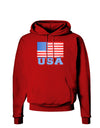 USA Flag Dark Hoodie Sweatshirt by TooLoud-Hoodie-TooLoud-Red-Small-Davson Sales