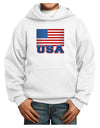 USA Flag Youth Hoodie Pullover Sweatshirt by TooLoud