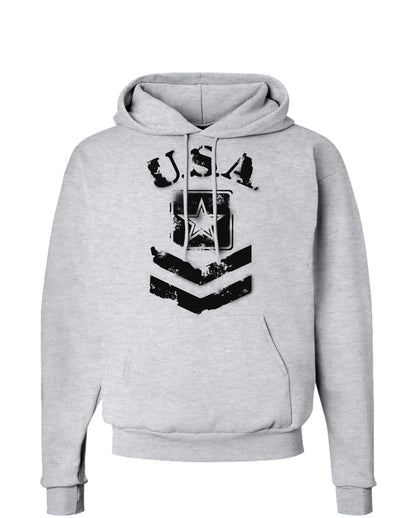 USA Military Army Stencil Logo Hoodie Sweatshirt-Hoodie-TooLoud-AshGray-Small-Davson Sales