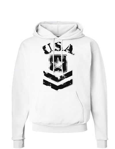 USA Military Army Stencil Logo Hoodie Sweatshirt-Hoodie-TooLoud-White-Small-Davson Sales