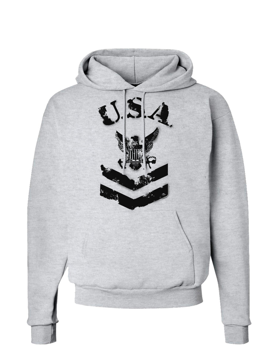 USA Military Navy Stencil Logo Hoodie Sweatshirt-Hoodie-TooLoud-White-Small-Davson Sales