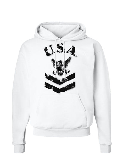 USA Military Navy Stencil Logo Hoodie Sweatshirt-Hoodie-TooLoud-White-Small-Davson Sales