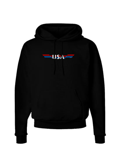 USA Stripes Vintage Dark Hoodie Sweatshirt-Hoodie-TooLoud-Black-Small-Davson Sales