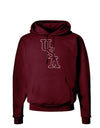 USA Text Dark Hoodie Sweatshirt-Hoodie-TooLoud-Maroon-Small-Davson Sales