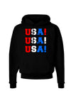 USA! USA! USA! Dark Hoodie Sweatshirt-Hoodie-TooLoud-Black-Small-Davson Sales