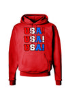 USA! USA! USA! Dark Hoodie Sweatshirt-Hoodie-TooLoud-Red-Small-Davson Sales