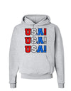 USA! USA! USA! Hoodie Sweatshirt-Hoodie-TooLoud-AshGray-Small-Davson Sales