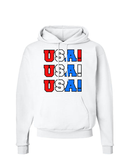 USA! USA! USA! Hoodie Sweatshirt-Hoodie-TooLoud-White-Small-Davson Sales