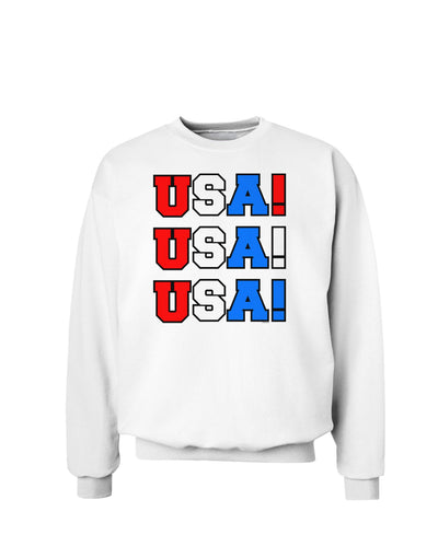 USA! USA! USA! Sweatshirt-Sweatshirts-TooLoud-White-Small-Davson Sales