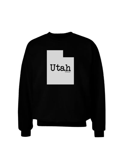 Utah - United States Shape Adult Dark Sweatshirt by TooLoud-Sweatshirts-TooLoud-Black-Small-Davson Sales