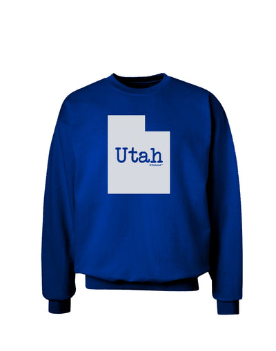 Utah - United States Shape Adult Dark Sweatshirt by TooLoud-Sweatshirts-TooLoud-Deep-Royal-Blue-Small-Davson Sales