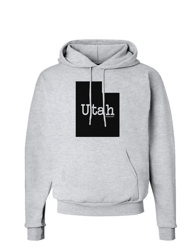 Utah - United States Shape Hoodie Sweatshirt by TooLoud-Hoodie-TooLoud-AshGray-Small-Davson Sales