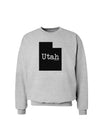 Utah - United States Shape Sweatshirt by TooLoud-Sweatshirts-TooLoud-AshGray-Small-Davson Sales