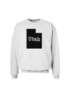 Utah - United States Shape Sweatshirt by TooLoud-Sweatshirts-TooLoud-White-Small-Davson Sales