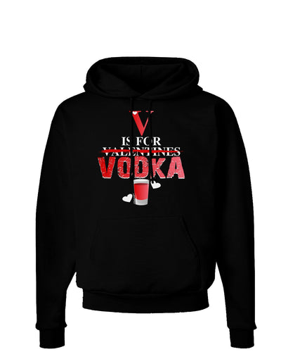 V Is For Vodka Dark Hoodie Sweatshirt-Hoodie-TooLoud-Black-Small-Davson Sales